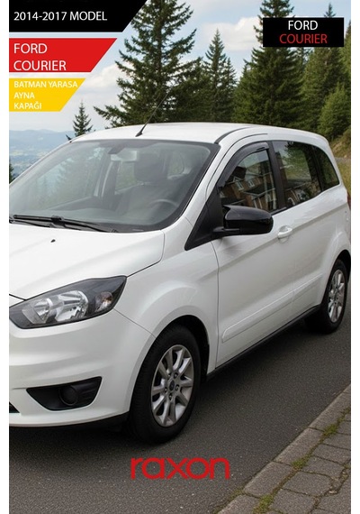 Ford Courıer 2014-2017 Batman & Yarasa Ayna Kapağı Parlak Piano Black Sport