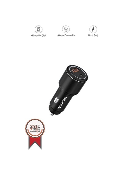 Premium Bağlantı Çift C2 Siyah Çakmaklık Şarj Aleti Soketi