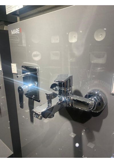 Mare Banyo+lavabo Bataryası Ve Kale Raın S110 Sürgülü Duş Barı Krom