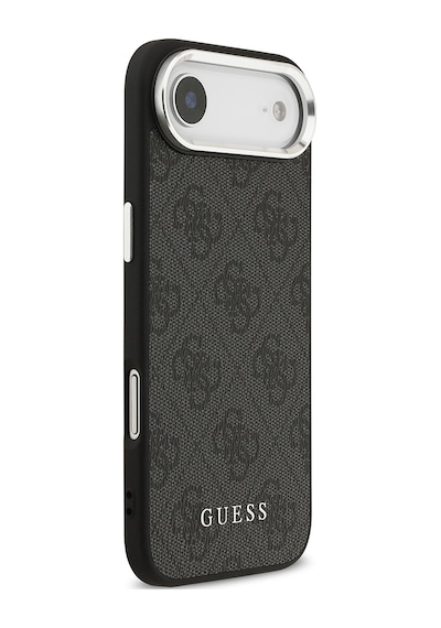 Apple Uyumlu iPhone 17 Air Kılıf Guess Lisanslı M-safe Özellikli 4g Klasik Yazı Logolu Kapak Siyah Siyah