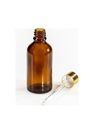 Amber Cam Şişe, Cam Damlalıklı Şişe 50 Ml