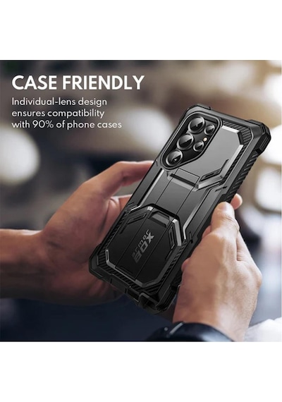 Samsung Galaxy S23 Ultra Uyumlu Kamera Koruyucu Black