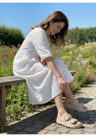Vojo Lov 22 Ortopedik Taban Deniz Havuz Plaj Kadın Terlik 267800001887 15 Krem Krem