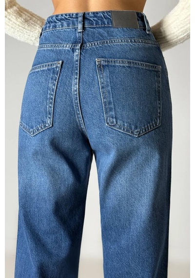 Lacarino 7850 Straıght Kadın Jean Pantolon Blue