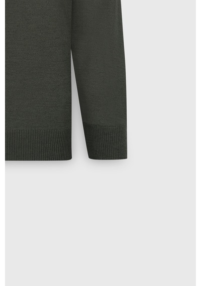 AC&Co / Altınyıldız Classics Erkek Hakı Yünlü Sıcak Tutan Standart Fit Normal Kesim Yarım Balıkçı Yaka Triko Kazak Haki AC&Co / Altınyıldız Classics Erkek Hakı Yünlü Sıcak Tutan Standart Fit Normal Kesim Yarım Balıkçı Yaka Triko Kazak Haki