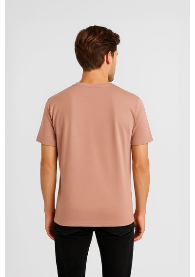 Markapia Erkek %100 Pamuk Basic T-shirt Çok Renkli S 2xl S Somon