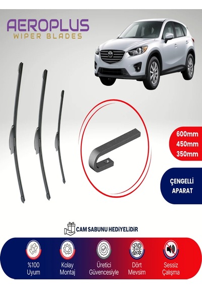 Aeroplus Mazda Cx-5 Ön Arka Muz Silecek Takımı 2011-2017