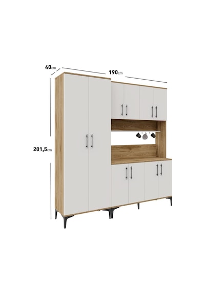 Plain Metal Ayak Metal Kulp Pla10190 Kahve Köşesi 10 Kapaklı Çok Amaçlı Dolap Erzak Dolabı Kiler Dolabı Saklama Dolabı Ekru Ceviz Plain Metal Ayak Metal Kulp Pla10190 Kahve Köşesi 10 Kapaklı Çok Amaçlı Dolap Erzak Dolabı Kiler Dolabı Saklama Dolabı Ekru Ceviz