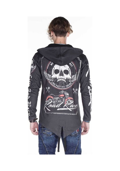 Cipo & Baxx Cl256 Motorzu Tarz Baskılı Erkek Sweatshirt 001