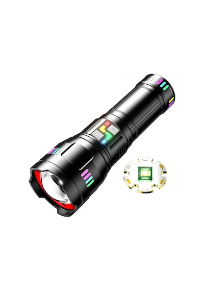 F.b.ı Pro F-3002 Tg Led Gece Şeritli Type-c Şarjlı El Feneri Siyah