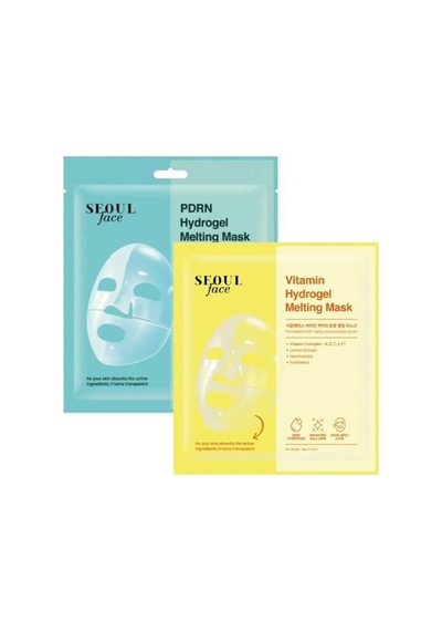 Dermal Pdrn Hydrojel Eriyen Maske Nemlendirici Şeffaf Jel Maske 34 Gr. Ve Vitamin Eriyen Maske 34 Gr.