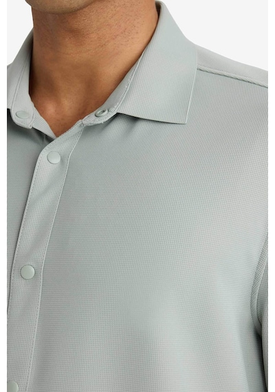 Defacto Defactofit Uzun Kollu Gömlek F8642ax25augn1102 Yeşil