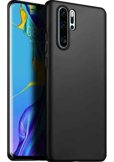 Huawei P30 Pro Uyumlu Silikon Kılıf - Pastel Renk Tonu Kamera Korumalı Esnek Kapak - Siyah Siyah