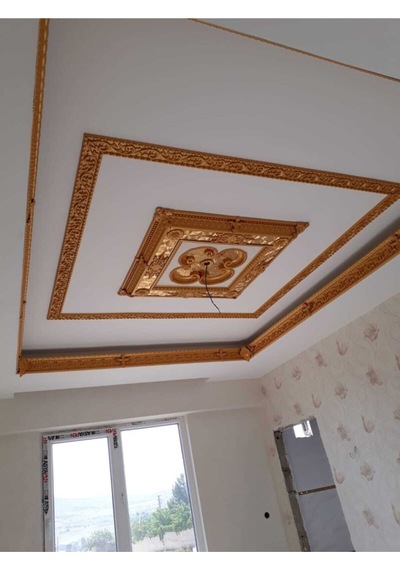 Kare Altın Saray Tavan 90x90 Cm
