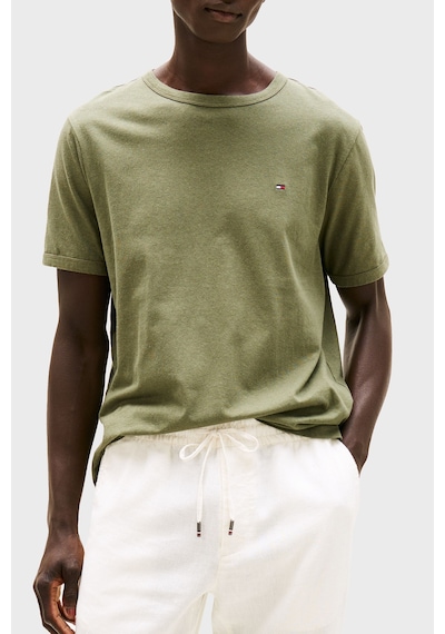 Tommy Hilfiger Erkek T Shirt Mw0mw38637 Plı Yeşil Yeşil