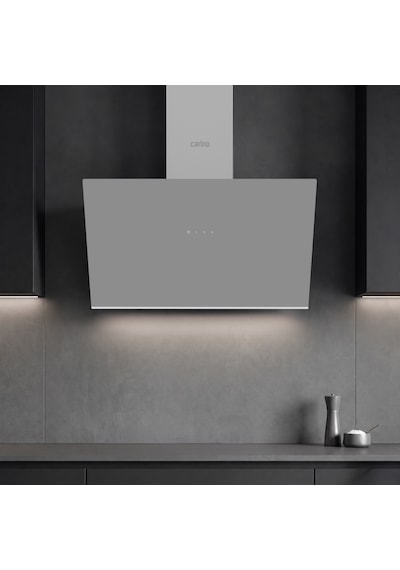 Carino 4 Fonksiyon Mekanik Gri Power Turbo 3'lü Cam Ocaklı Ankastre Set Fırın+Ocak+Davlumbaz