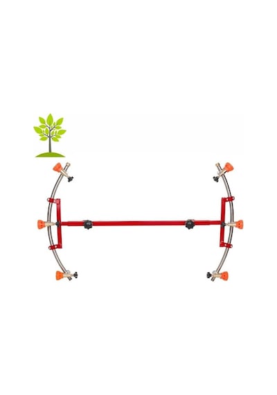Tarım Garaj 3+3 Başlıklı Hilal Tip İlaçlama Makina Aparatı Plastik Boru