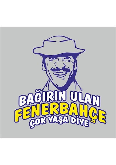 Turis Ömer Fenerbahçe Stickeri Zeminsiz. Bağırın Oto Etiket