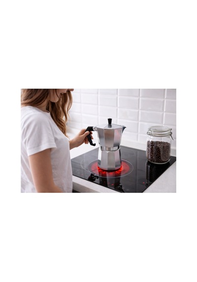 Retro Moka Pot 6 Cup Ev Ofis Ve Kamp Kahve Çekirdeği Demliği