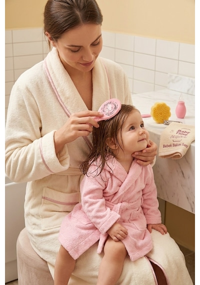 Babytime 6'lı Bebek Bakım Seti Pembe Burun Aspiratörü - Tarak - Fırça - Tırnak Makası ve Törpü Ak512