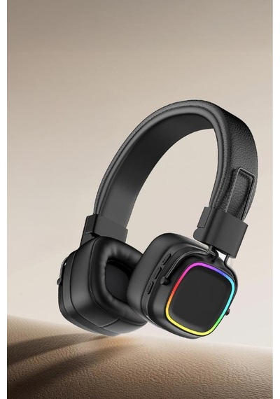 Başkenttekno HD-12  Bluetooth 5.3 Rgb Işıklı Kulak Üstü Kulaklık