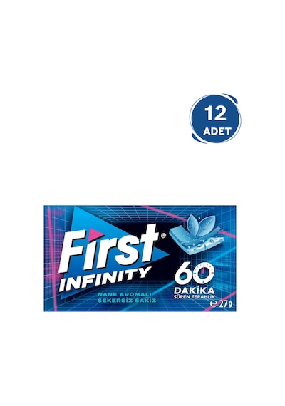 First Infinity 60 Dakika Nane Aromalı Şekersiz Sakız 12'li