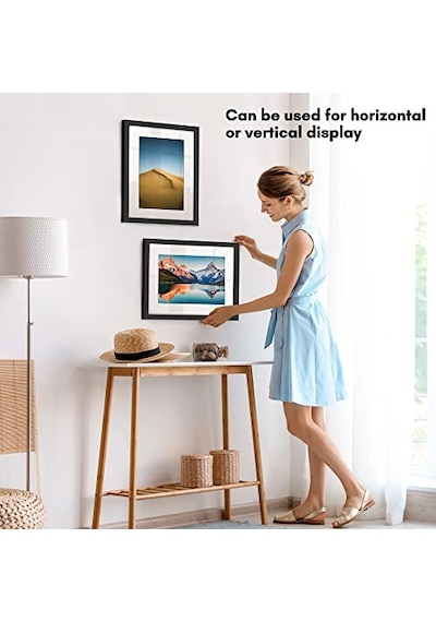 Ayrex Dayanıklı Camlı 11x14 Yüzer Resim Çerçevesi - 8x10 Fotoğraf Veya Daha Küçük - Kaydırmalı Fotoğraf Çe
