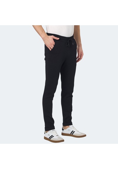 Slazenger BLAZEWAY Erkek Cepli Dar Paça Siyah Eşofman Altı