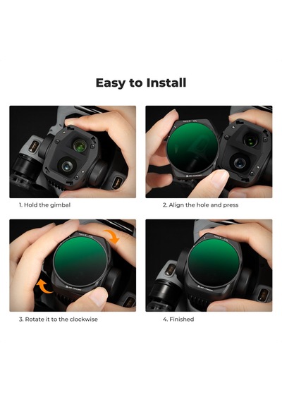 K&f Concept Djı Air 3s Uyumlu Cpl Filtre / Yüksek Cam Kalitesi