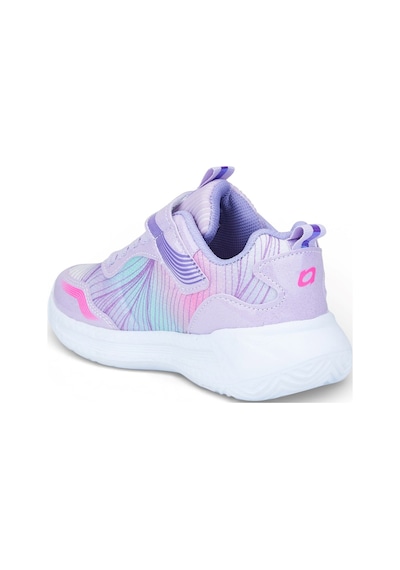 Nstil Günlük Unisex Çocuk Spor Ayakkabı Sneaker Cırtlı Rahat Hafif Konforlu Dayanıklı 02-03 Lila