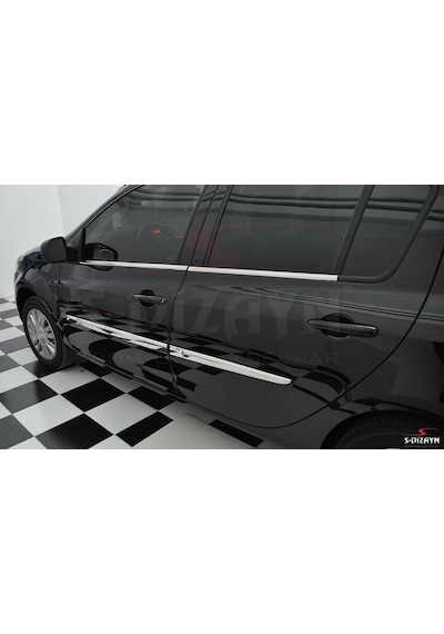 S-Dizayn  Renault Clio 3 Hb Krom Yan Kapı Çıtası 6 Prç 2006-2012