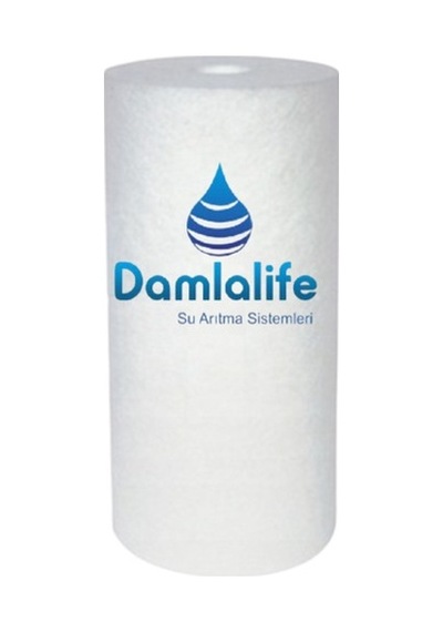 Damlalife Big Blue 10" Jumbo 5 Micron Sediment Elyaf Spun Filtre