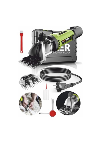 Böhrer Bhkm02 Heilber Pross 6 Kademeli Çiftlik Tipi Red Koyun Keçi Kırkma Kesme Makası Makinesi