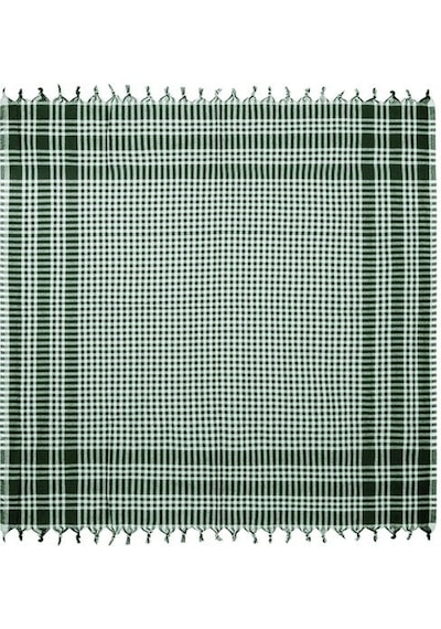 Evidea Soft Ekoseli Piknik Örtüsü - Yeşil - 165x165 Cm Yeşil