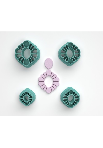 Polimer Kil Küpe Kalıbı Model 00010