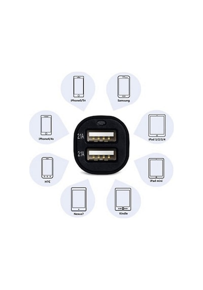 Çift Usb Girişli 2.1 Amp  Araç Çakmak Soketi
