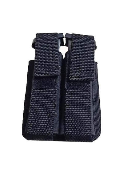 Ikili Şarjör Kılıfı Imperteks Kumaş Siyah Renk Tüm 9 Mm.için Siyah