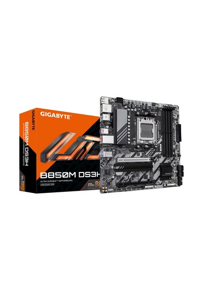 Gıgabyte B850m Ds3h, 4xddr5, 2xm.2, 2xdp, Hdmı, Type-c, Am5 Soket Gamıng Anakart