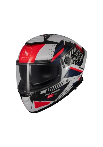Mt Helmets Mt Thunder 4 Sv Luminence A7 Motosiklet Kaskı Siyah Gri Kırmızı