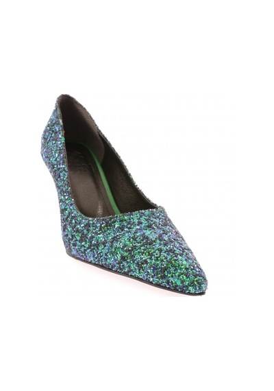 Dgn 555-2175 Kadin Alçak Topuk Stiletto 555-2175-R1938 Yeşil