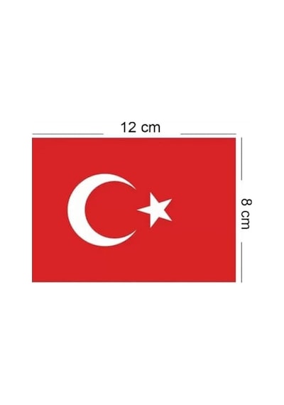 23 Nisan Süsleri 23 Nisan Hediyeleri İpli Ay Yıldızlı Bayrak 50 Li 6'lı Sarkıt
