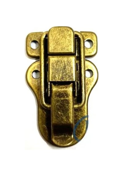 Sandık, Kutu Klipsi, Ön Kilidi - 48x30mm, Antik, 100 Adet Diğer