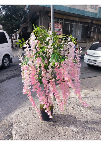 Rüzgar Yapay Çiçekçilik 120 Cm Pembe Akasya Ağacı Pembe