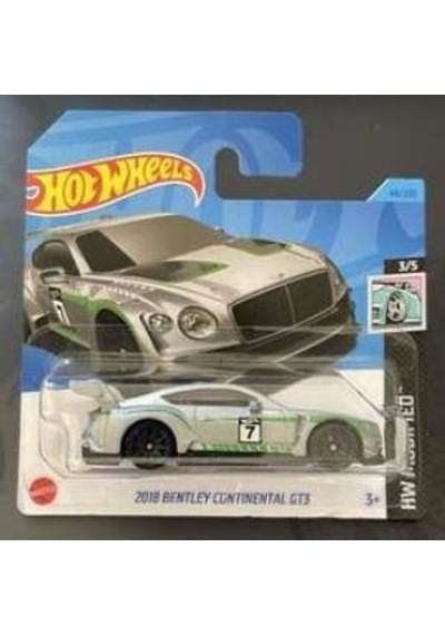 Hot Wheels 2018 Bentley Continental Gt3 3/5 44/250 Model Araba