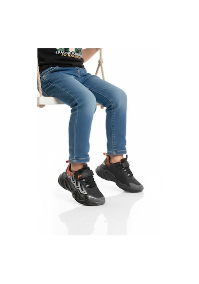 Marcokids Siyah Cırtlı Hafif Erkek Çocuk Spor Ayakkabı 161-t5440210 F Siyah