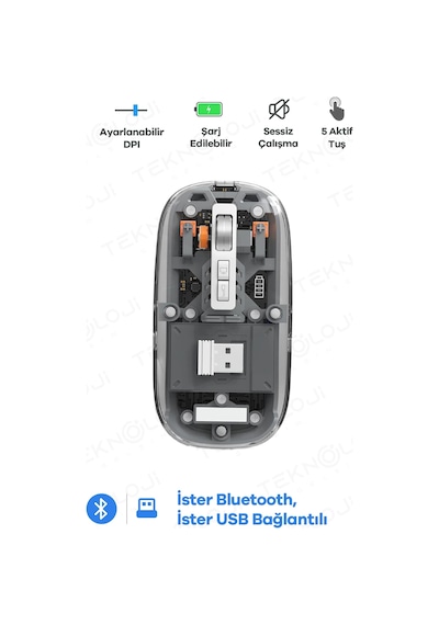 Bluetooth Usb Çift Modlu Sessiz Mouse, Şeffaf Mıknatıslı Kapaklı, Type-c Şarjlı, Dpı Ayarlı, Kablosuz 10m Çekim Mesafeli, Masaüstü Kısayol Tuşlu, Taşınabilir Şarjlı Mouse Siyah Slicer Bluetooth Usb Çift Modlu Sessiz Mouse, Şeffaf Mıknatıslı Kapaklı, Type-c Şarjlı, Dpı Ayarlı, Kablosuz 10m Çekim Mesafeli, Masaüstü Kısayol Tuşlu, Taşınabilir Şarjlı Mouse Siyah Slicer
