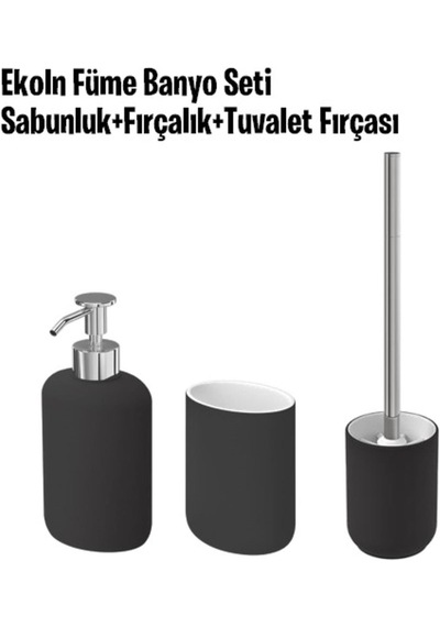 Ikea Ekoln Banyo Seti, Sabunluk, Diş Fırçalık, Tuvalet Fırçası 769434385427 Diğer