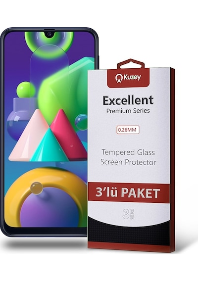 Samsung Uyumlu Galaxy M21 Ekran Koruyucu Cam 3 Adet Ekonomik Paket (552805991) 20 Tl Fark Ile Apple  iPhone Hızlı Şarj Kablosu