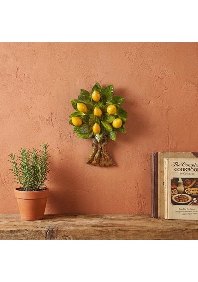 El Yapımı Limon Ağacı Duvar Dekoru Bereket Koleksiyonu 14x20 Cm