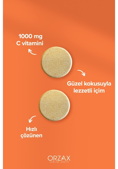 Efervit Vitamin C 1000 Mg 20 Efervesan Tablet 3 Adet